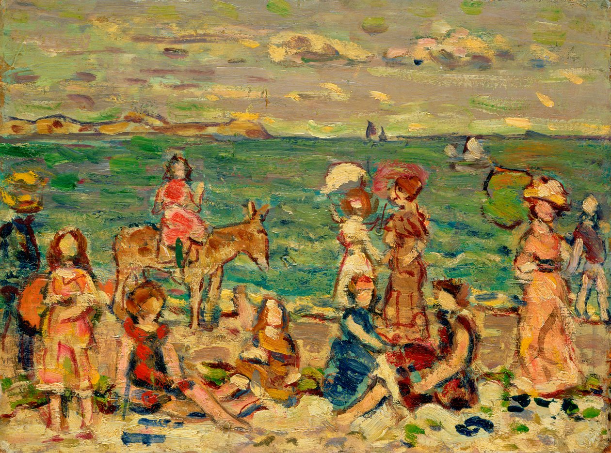 Sahil Sahnesi, c.1912-13 by Maurice Brazil Prendergast