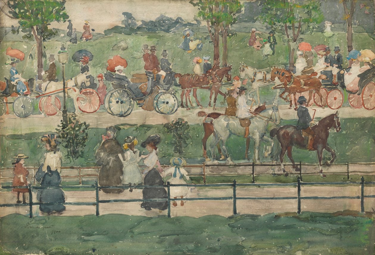 Merkez Parkı, 1900 by Maurice Brazil Prendergast
