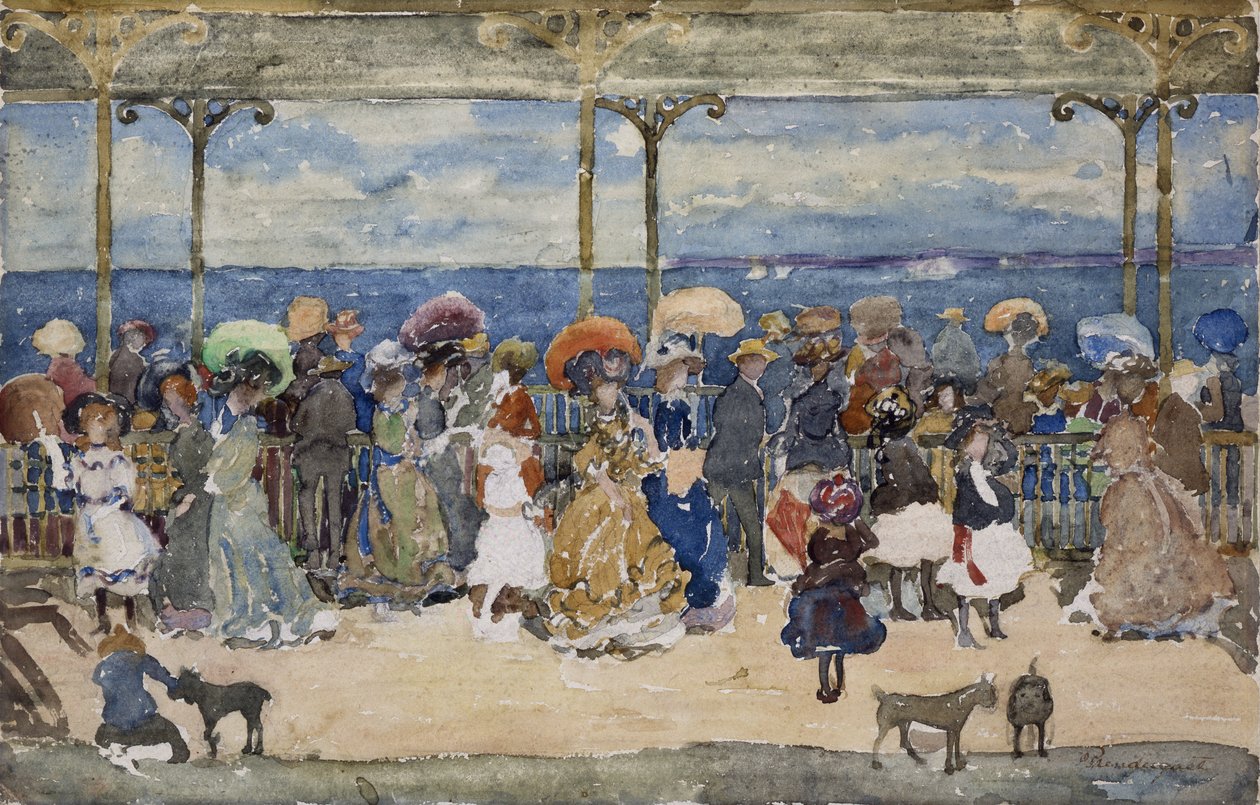 İskelede, Nantasket, c.1900-05 by Maurice Brazil Prendergast