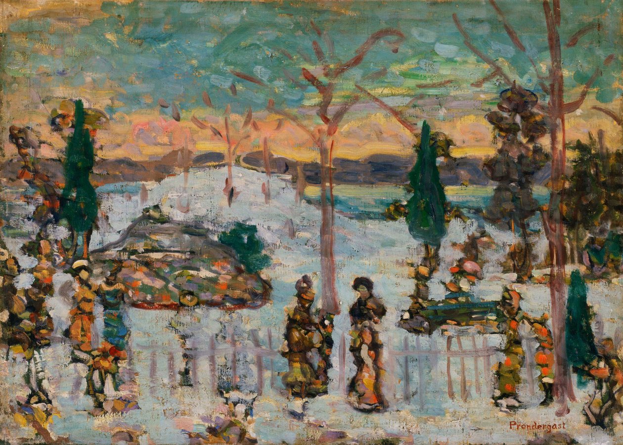 Nisan ayında kar by Maurice Brazil Prendergast