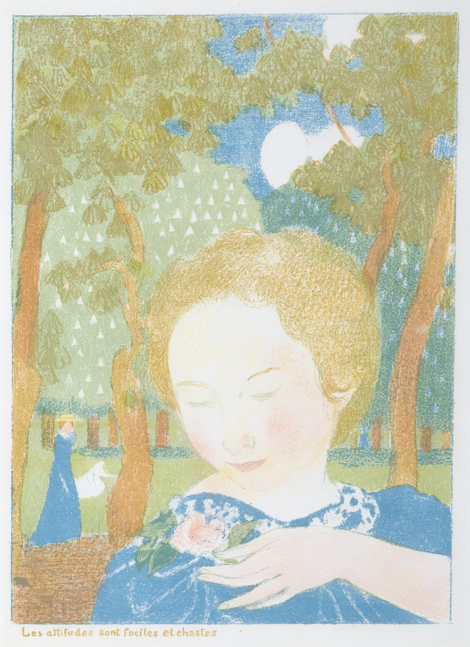 Attitudes are Simple and Chaste from the series Love, published 1895  by Maurice Denis