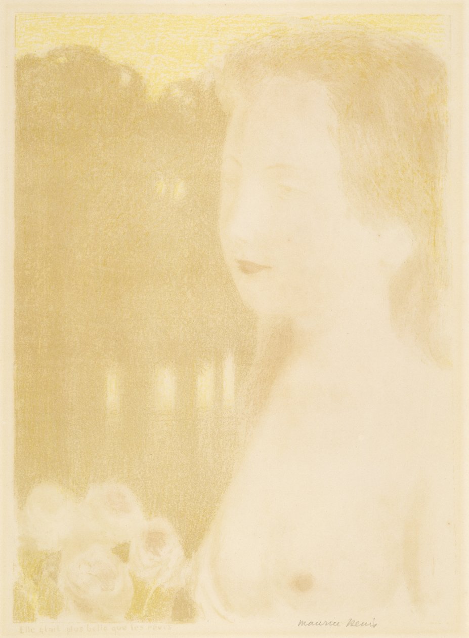Rüyalardan Daha Güzeldi, 1911 (renkli litografi) by Maurice Denis