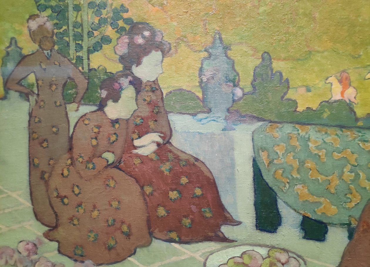 Terasta oturan kadınlar da Eylül akşamı diyor by Maurice Denis