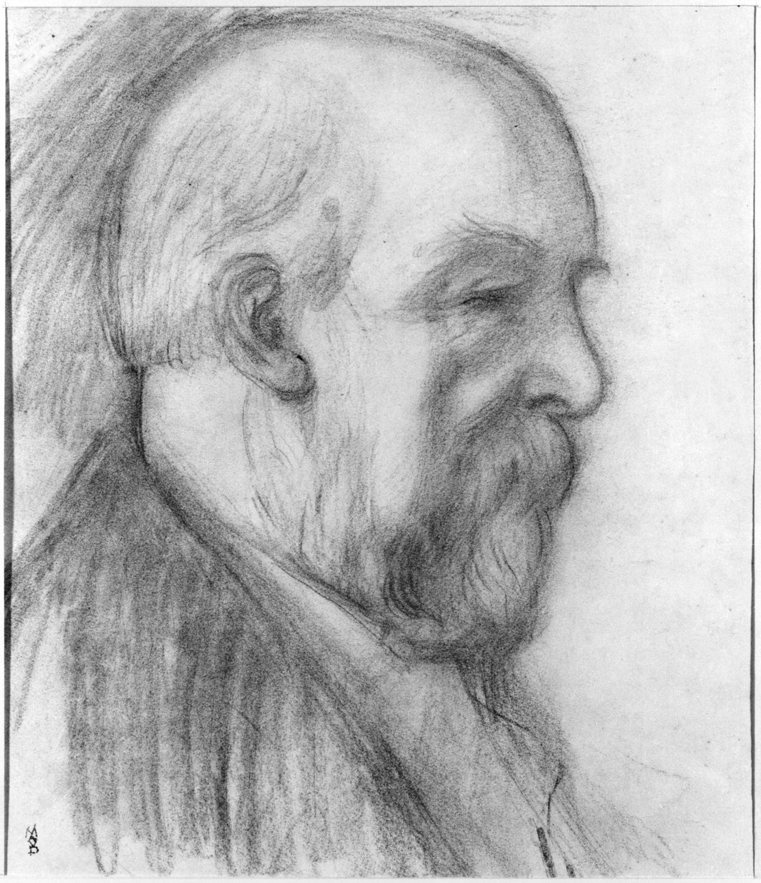 Odilon Redon (1840-1916) 1899 (kömür) by Maurice Denis
