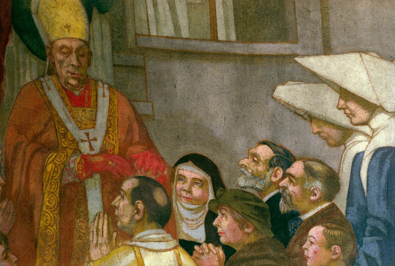 Pentekost, kilisenin apsisinden, 1934 (ayrıca bakınız 83802 ve 252659) (detay) by Maurice Denis