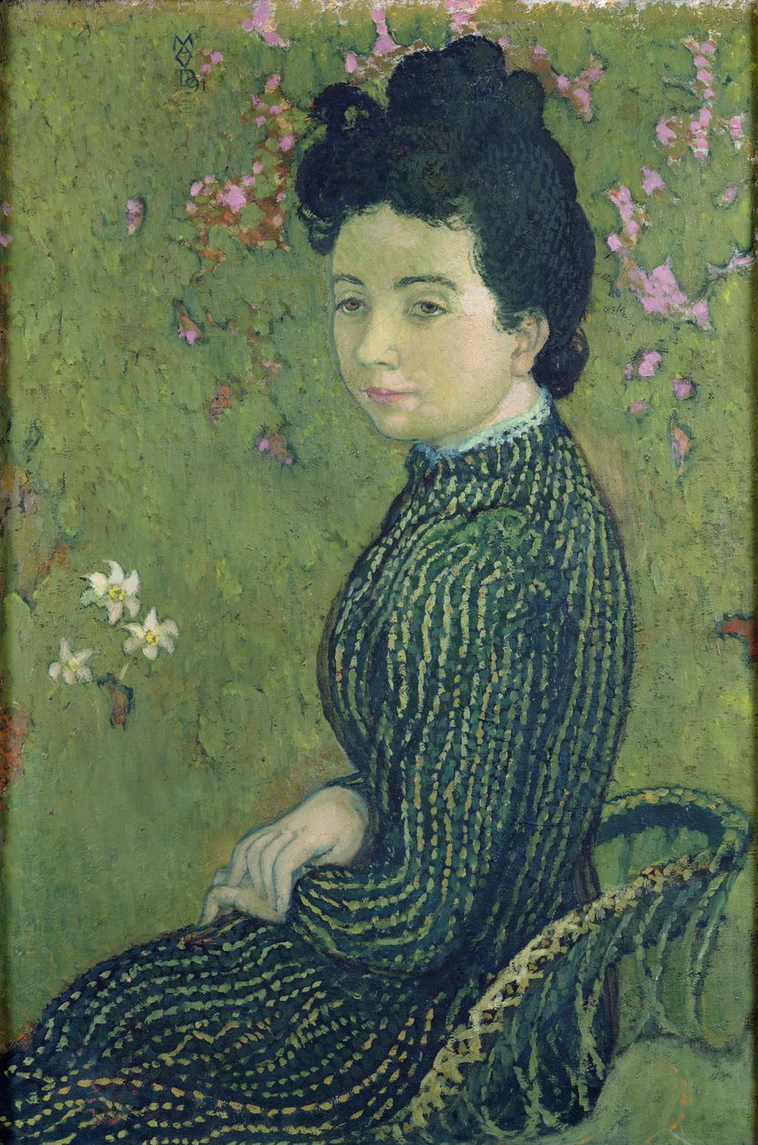 Yeşil Elbiseli Eva Meurier Portresi, 1891 by Maurice Denis
