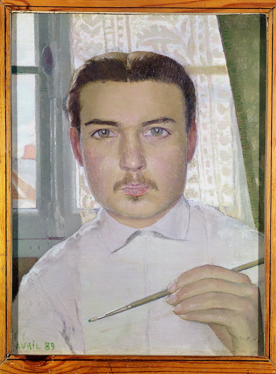 Self Portrait Aged 18, April 1889  by Maurice Denis