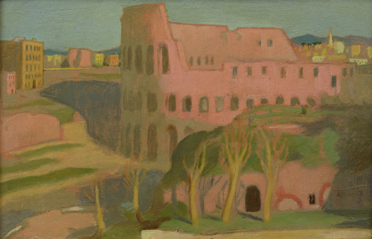 Kolezyum, c.1898 (kart üzeri yağlı boya) by Maurice Denis