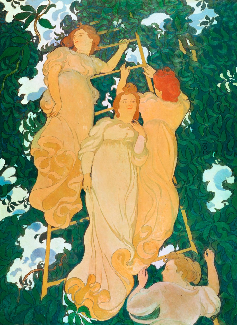 Yeşillikteki Merdiven, 1892 by Maurice Denis