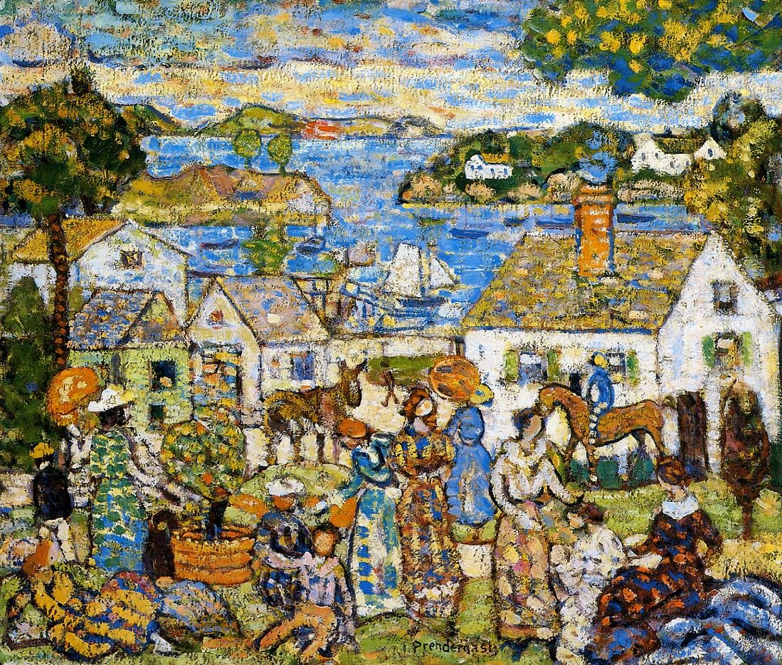 New England Limanı by Maurice Brazil Prendergast