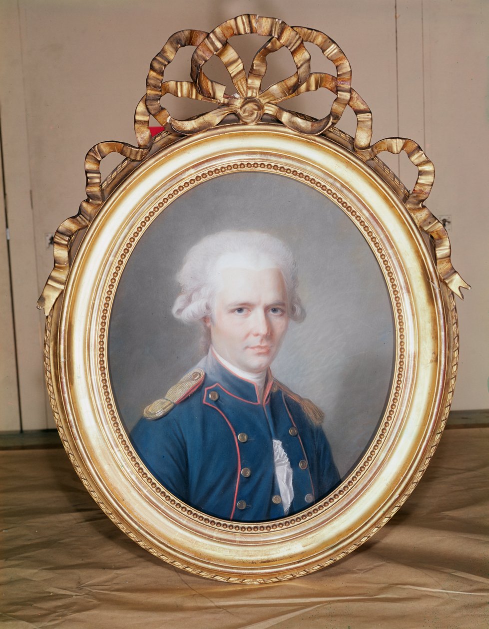 General Pierre Choderlos de Laclos (1741-1803) (kağıt üzerinde pastel) by Maurice Quentin de La Tour