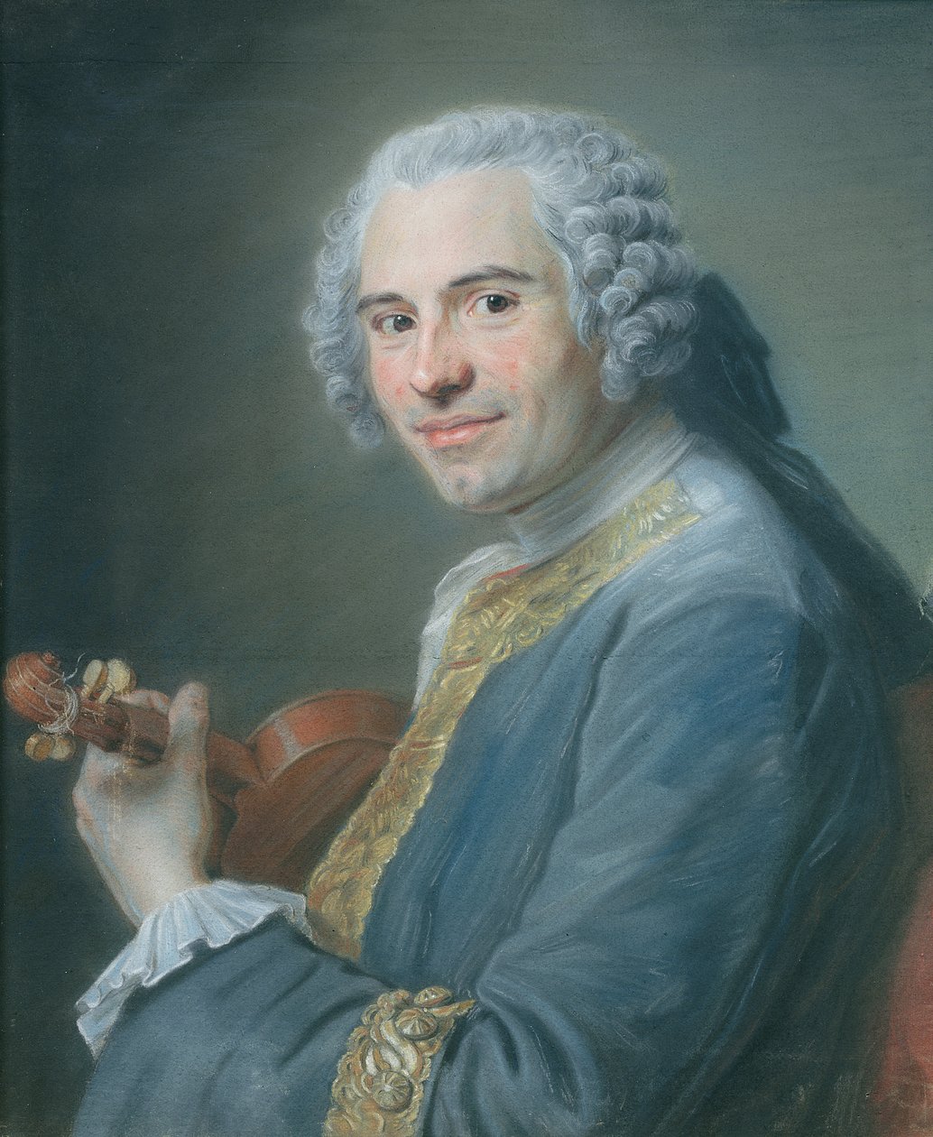 Jean-Joseph Cassanea de Mondonville, 1747 (pastel) by Maurice Quentin de La Tour