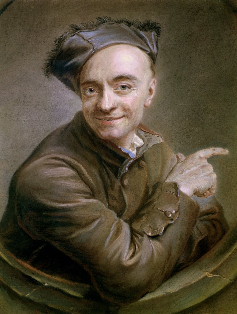 Boğa gözüyle Otoportre, 1737 (pastel) by Maurice Quentin de La Tour