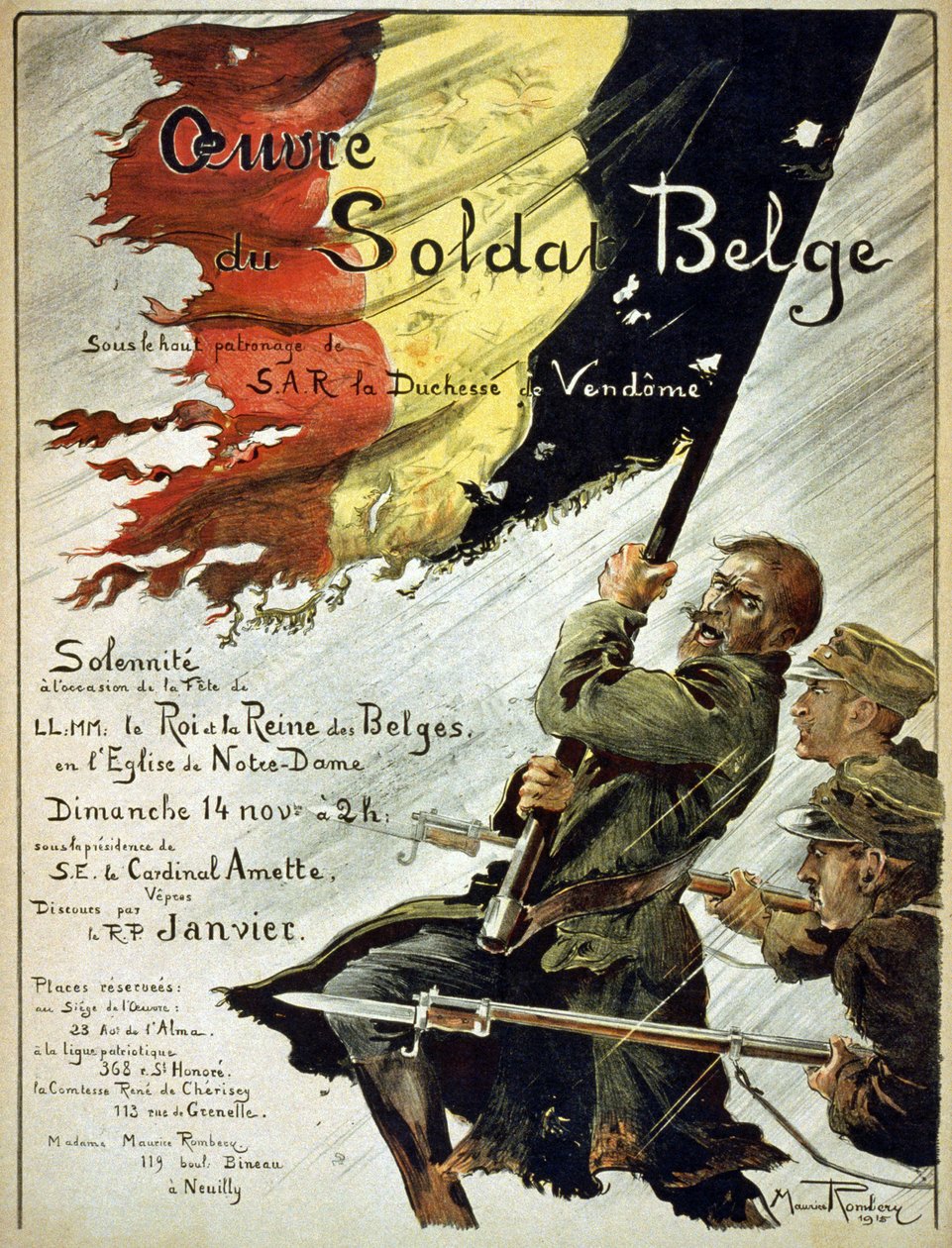 Belçikalı Asker Derneği, 1915 by Maurice Romberg