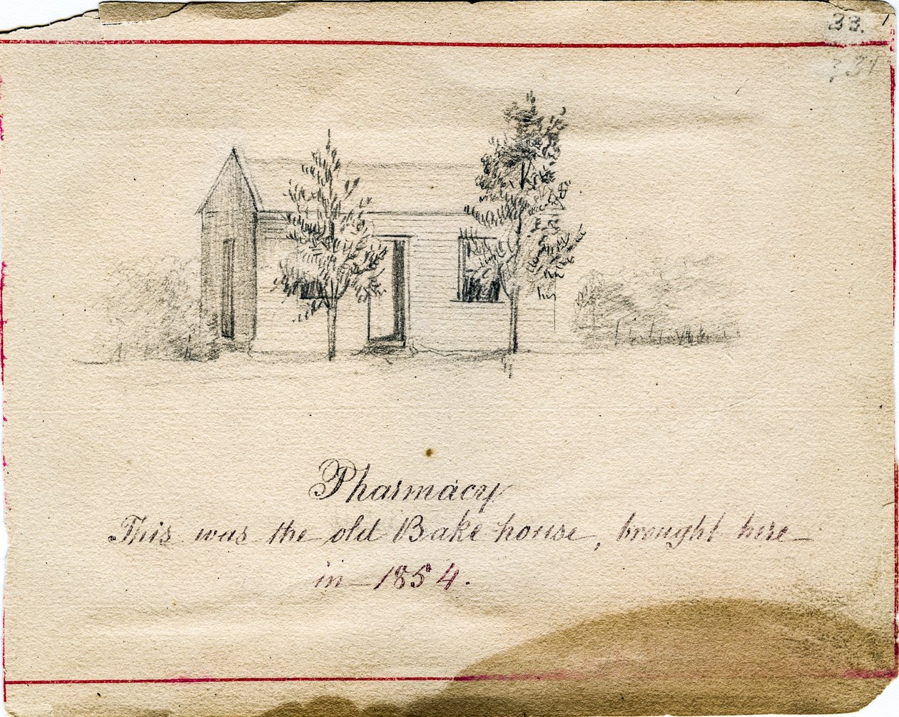 Saint Mary-of-the-Woods, Indiana Providence Rahibeleri gerekçesiyle eczane by Maurice Schnell