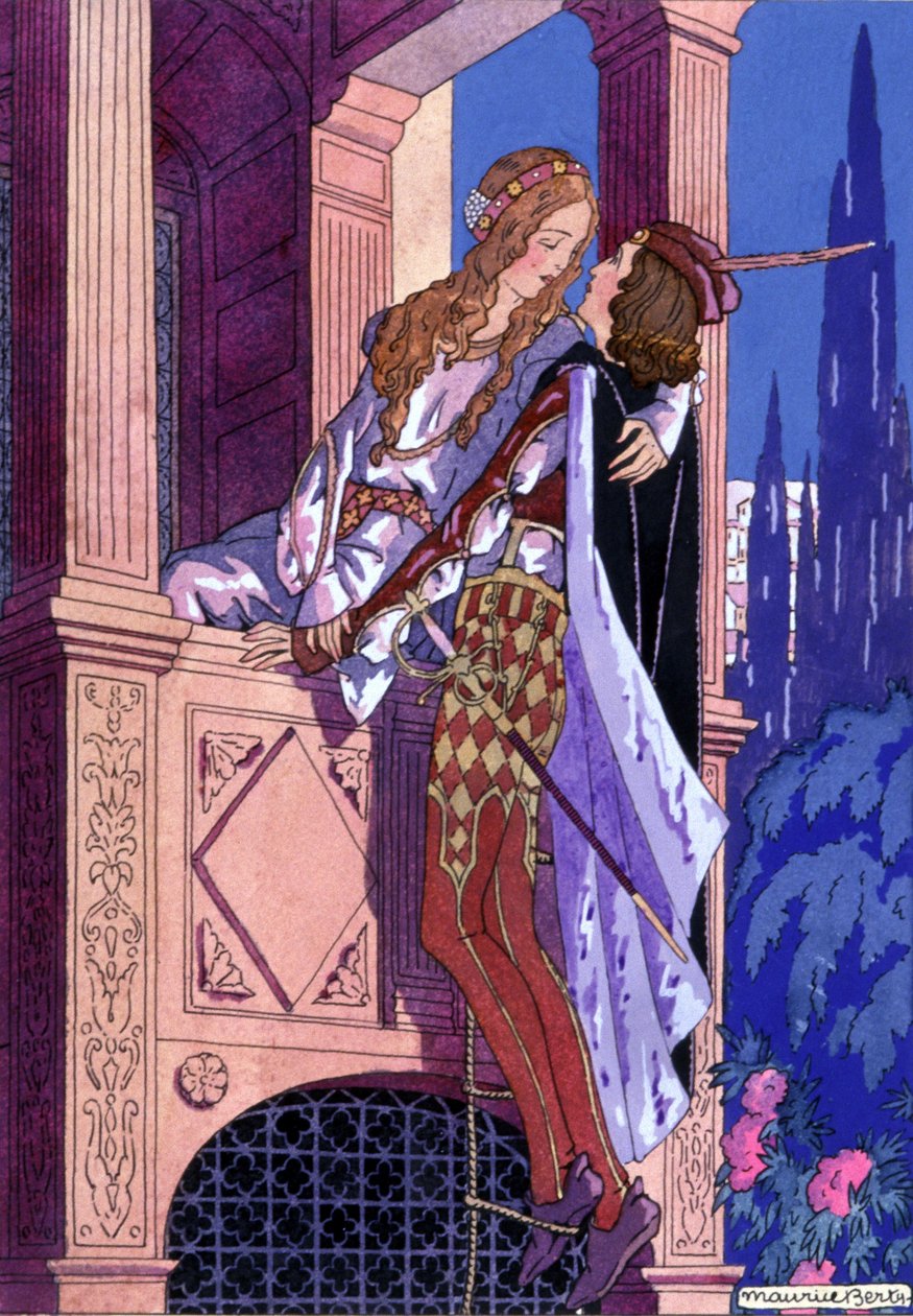 Romeo ve Juliet, 1930 dolayları (resim) by Maurice Berty