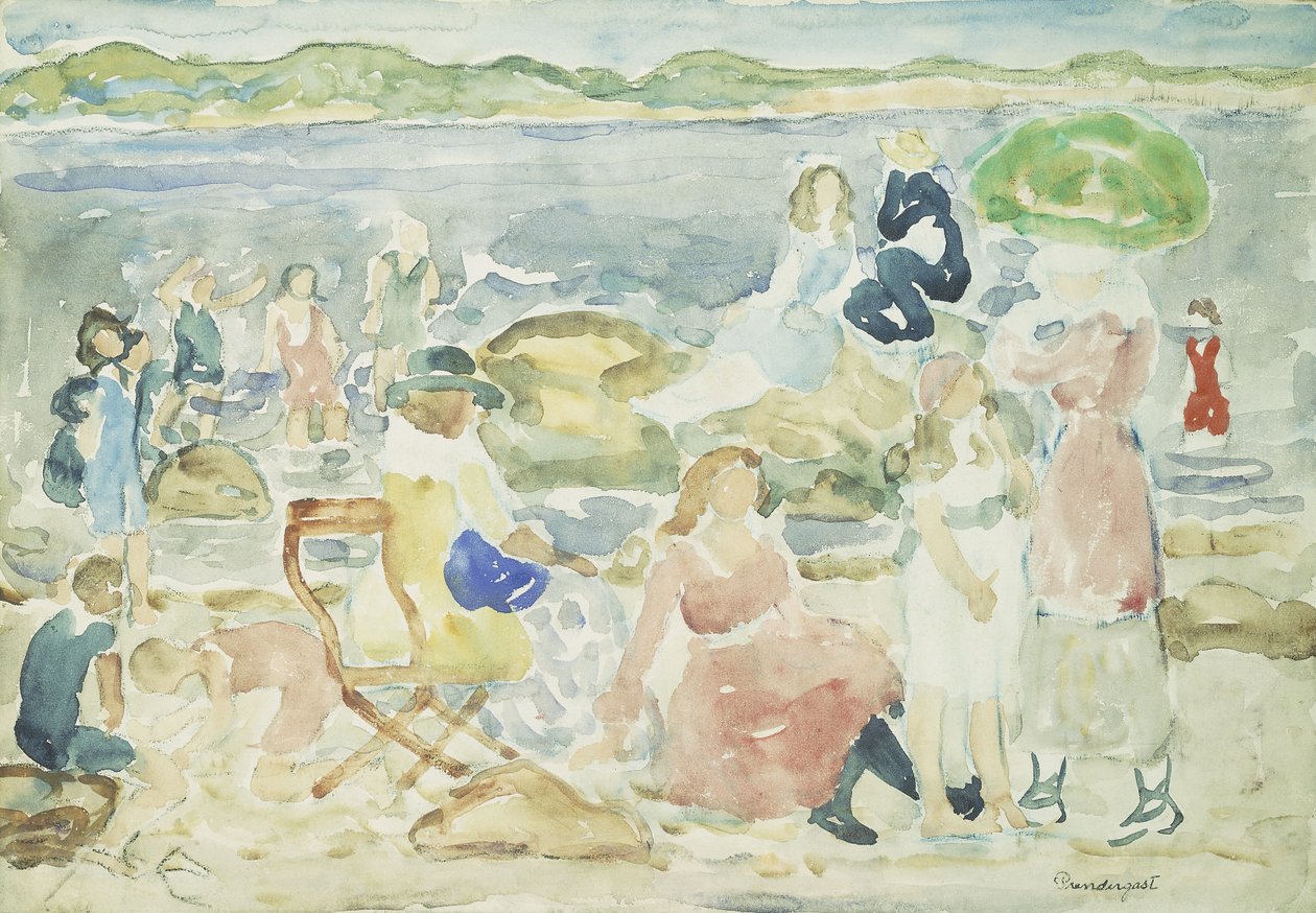 Sahilde bir gün, by Maurice Brazil Prendergast