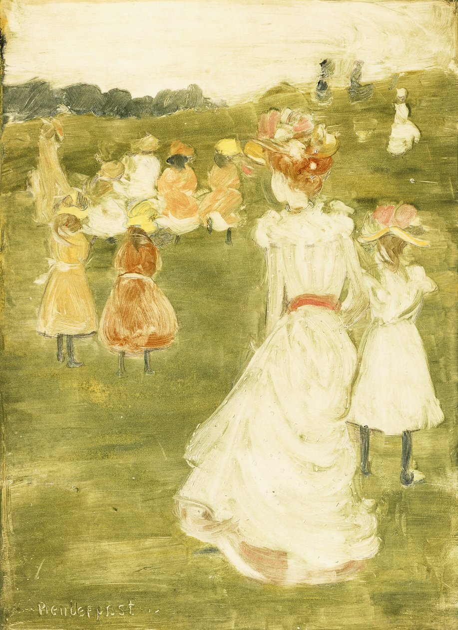 Parktaki Figürler, c.1895-97 by Maurice Brazil Prendergast