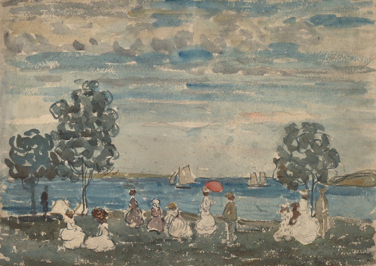 Sahildeki Figürler, 19101915. by Maurice Brazil Prendergast
