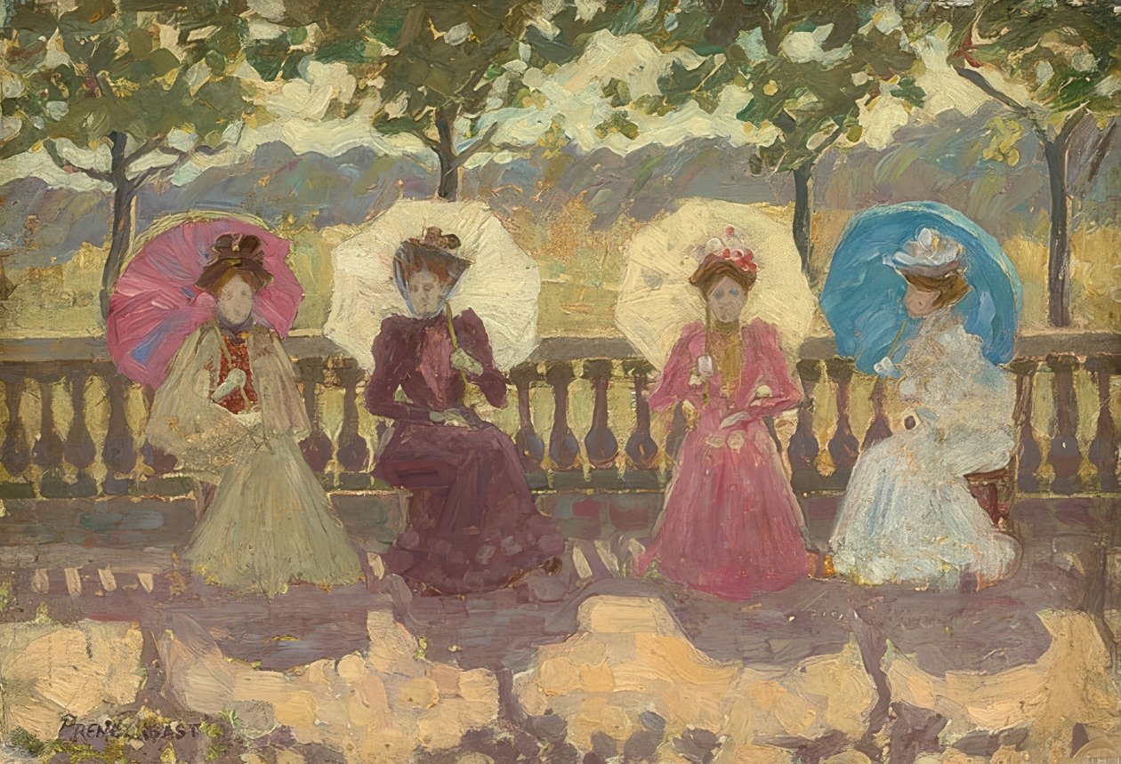 Ben Park, Paris. 1891 by Maurice Brazil Prendergast