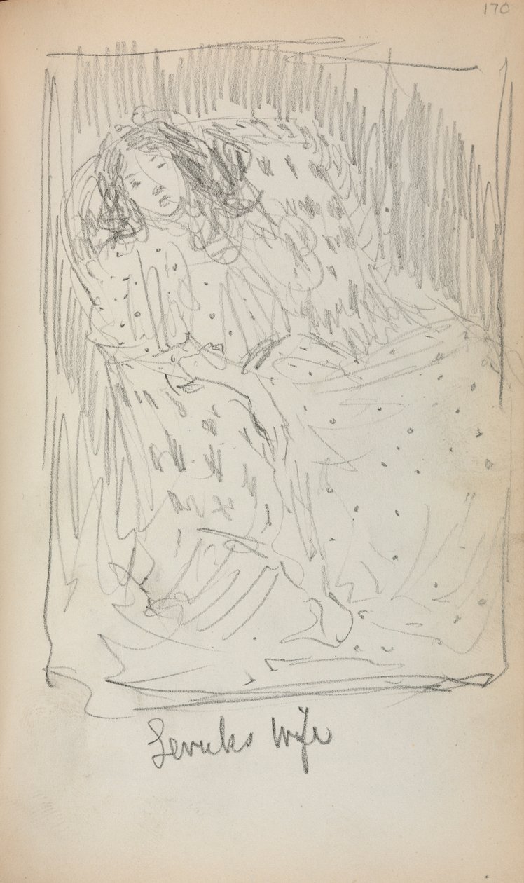 İtalyan Eskiz Defteri: Levuks Karısı sayfa 170, 1898-1899. by Maurice Brazil Prendergast