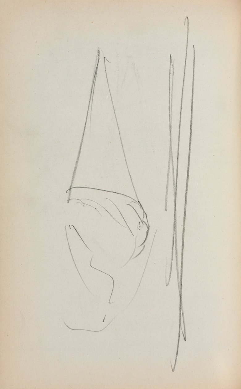 İtalyan Sketchbook: Yelken sayfası 69, 1898-1899. by Maurice Brazil Prendergast