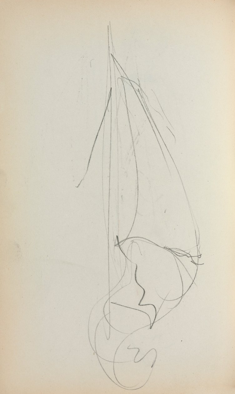 İtalyan Sketchbook: Yelken sayfa 73, 1898-1899. by Maurice Brazil Prendergast