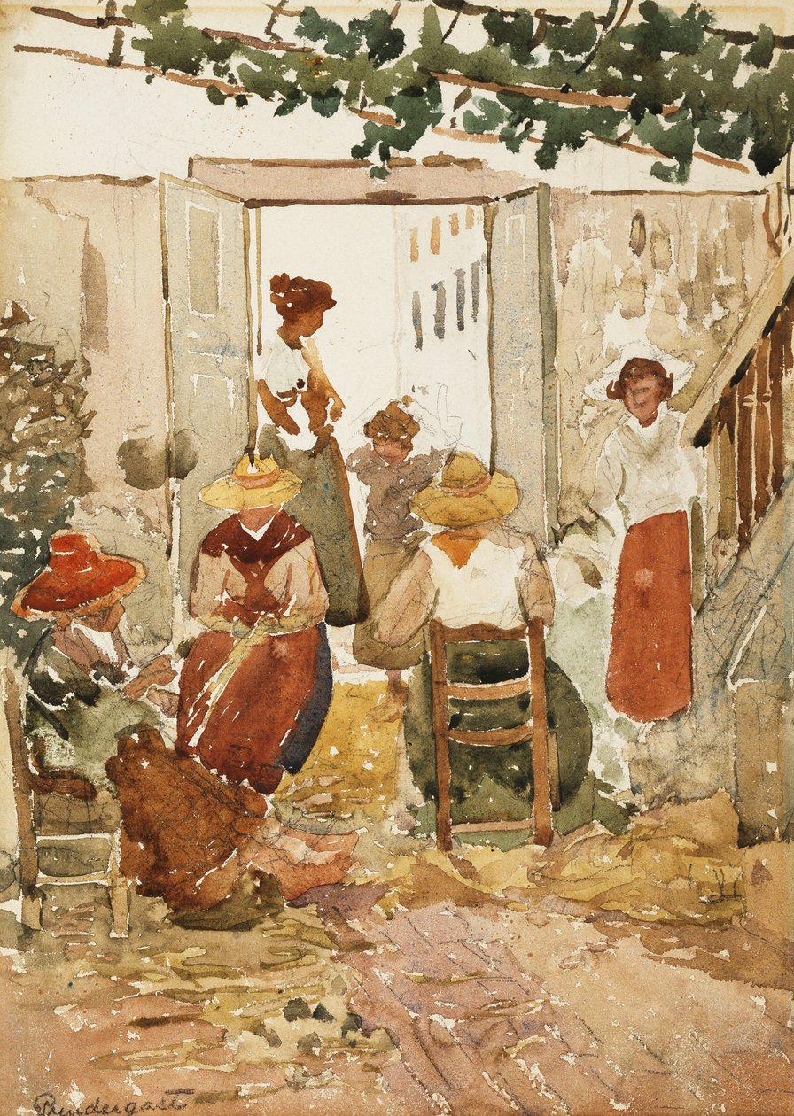 Dantelciler, Venedik, 1898 by Maurice Brazil Prendergast