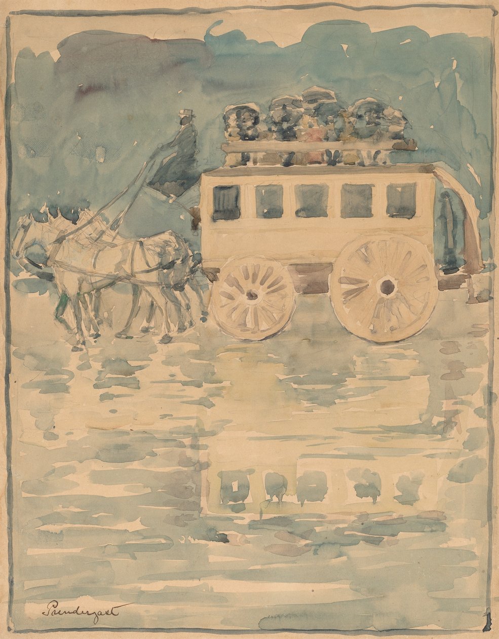 Paris Otobüsü, 18931894 by Maurice Brazil Prendergast