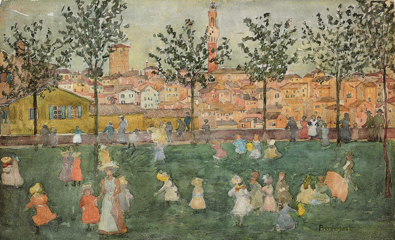 Siena, c.1898-99 by Maurice Brazil Prendergast