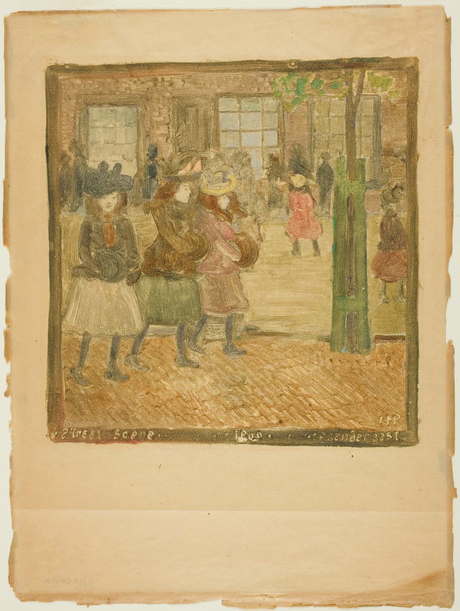 sokak sahnesi by Maurice Brazil Prendergast