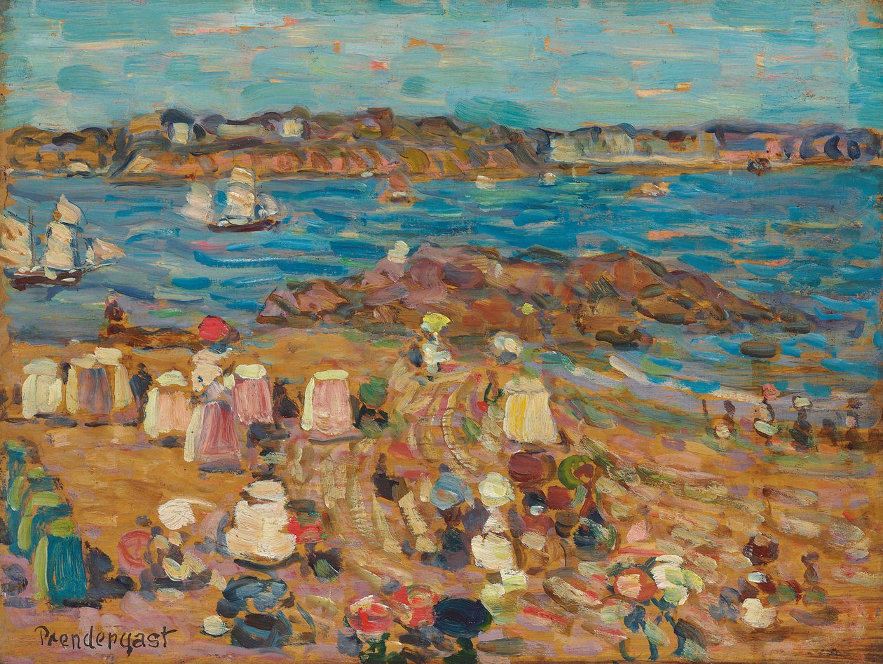 Malo Çalışması: Denizin Sınırı, c.1907 by Maurice Brazil Prendergast