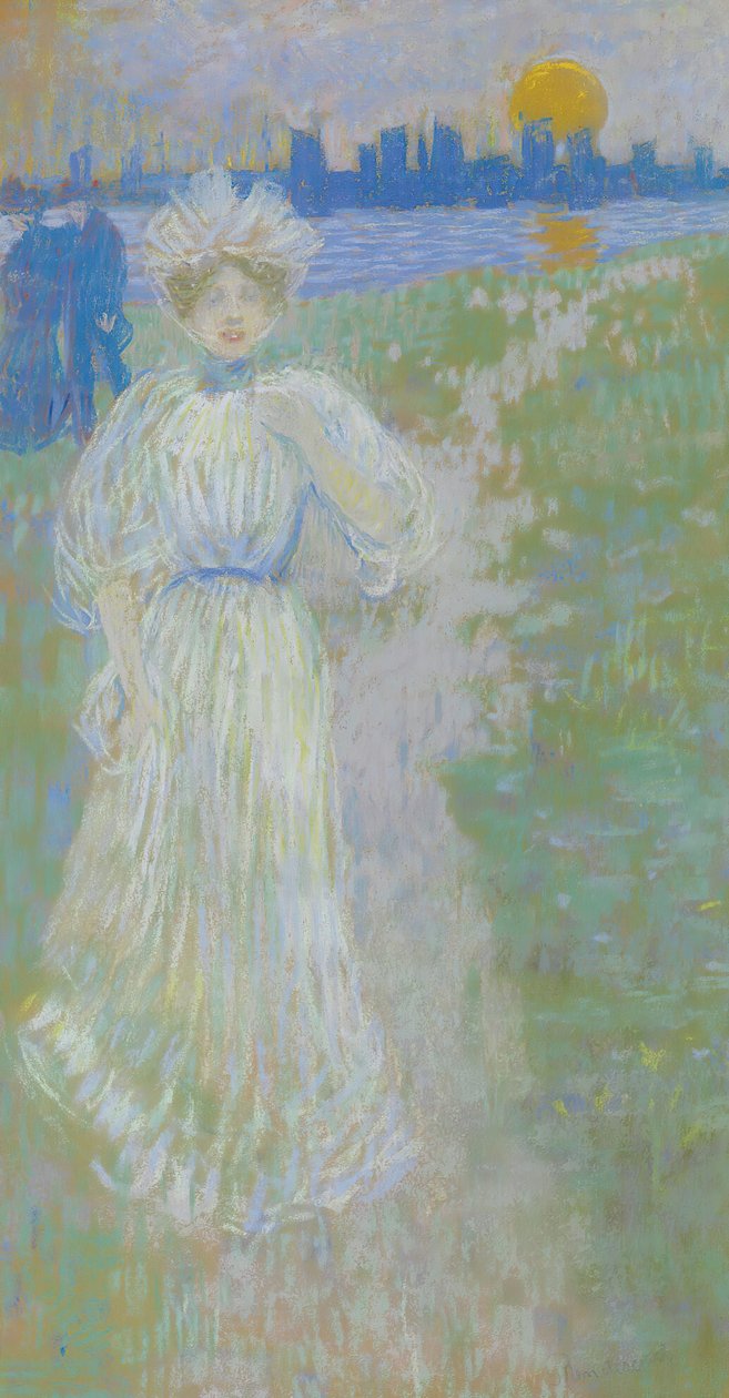 Günbatımı, Boston by Maurice Brazil Prendergast