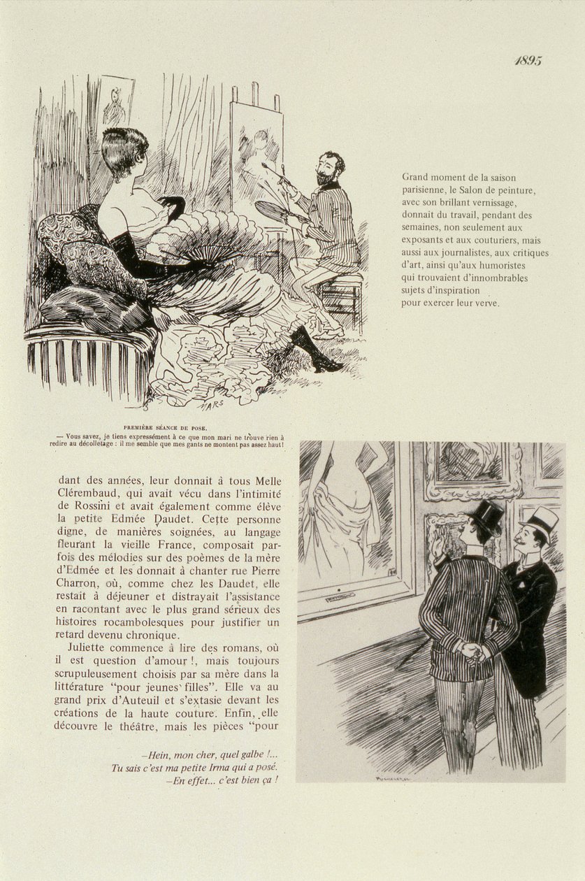 Bir portre için ilk oturma, 1895 by Maurice Charles Mathieu Bonvoisin