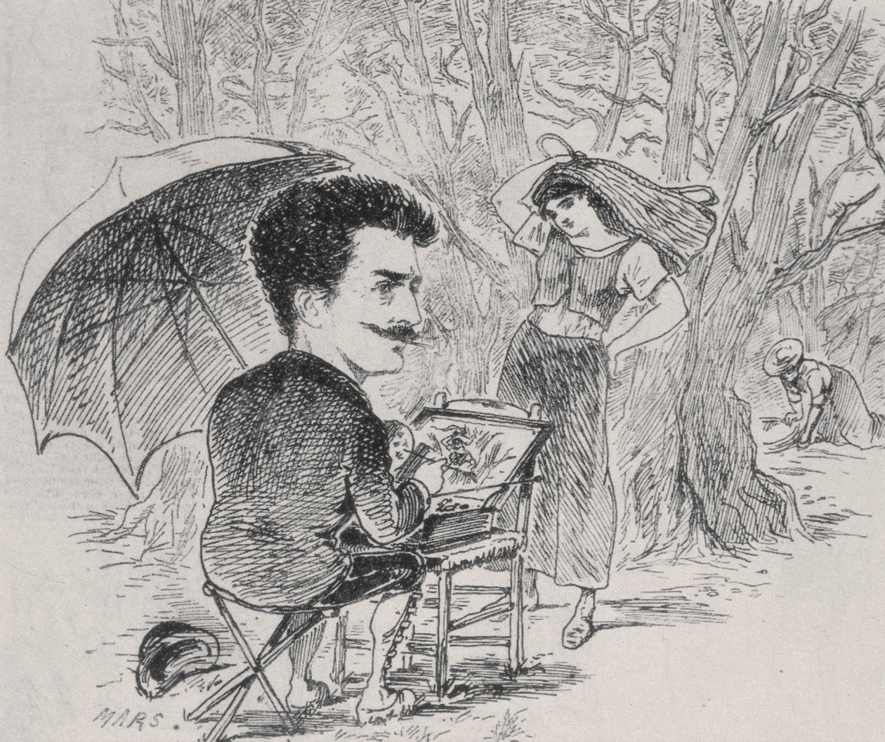 Zeytin toplayıcılarını boyayan ipler, 1877 by Maurice Charles Mathieu Bonvoisin