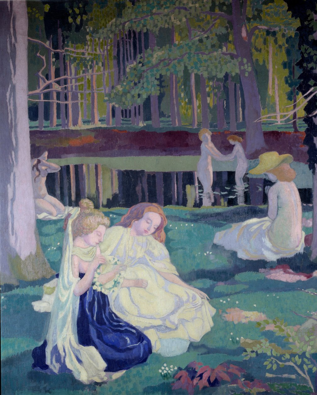 Direksiyon oyunu (detay) 1900 (tuval üzerine yağlı boya) by Maurice Denis