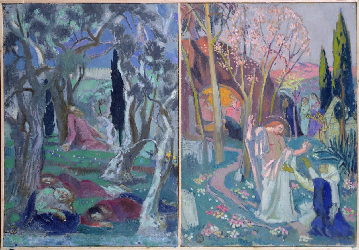Zeytin bahçesi, İsa'nın Mecdelli Meryem'e görünmesi by Maurice Denis