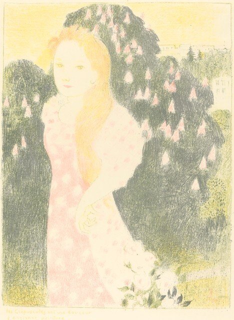 Alacakaranlık eski bir boyanın yumuşaklığına sahip by Maurice Denis