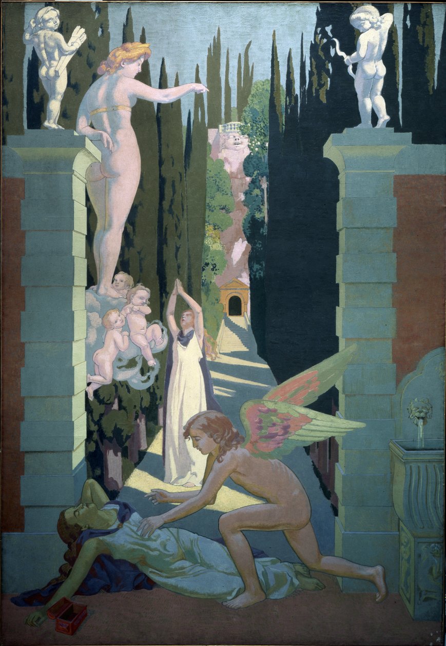 Ruhun Öyküsü (Panel 4: Venüs'ün İntikamı). Maurice Denis'in (1870-1943) tablosu by Maurice Denis