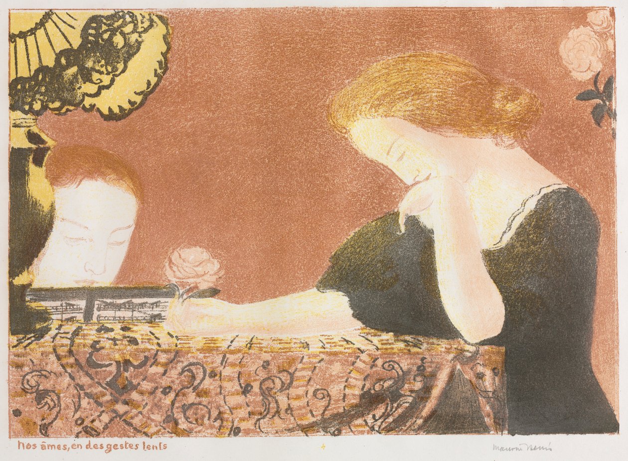 Aşk: Ruhlarımız, Hafif Hareketlerde, 1892-1898, 1911'de yayınlandı. by Maurice Denis