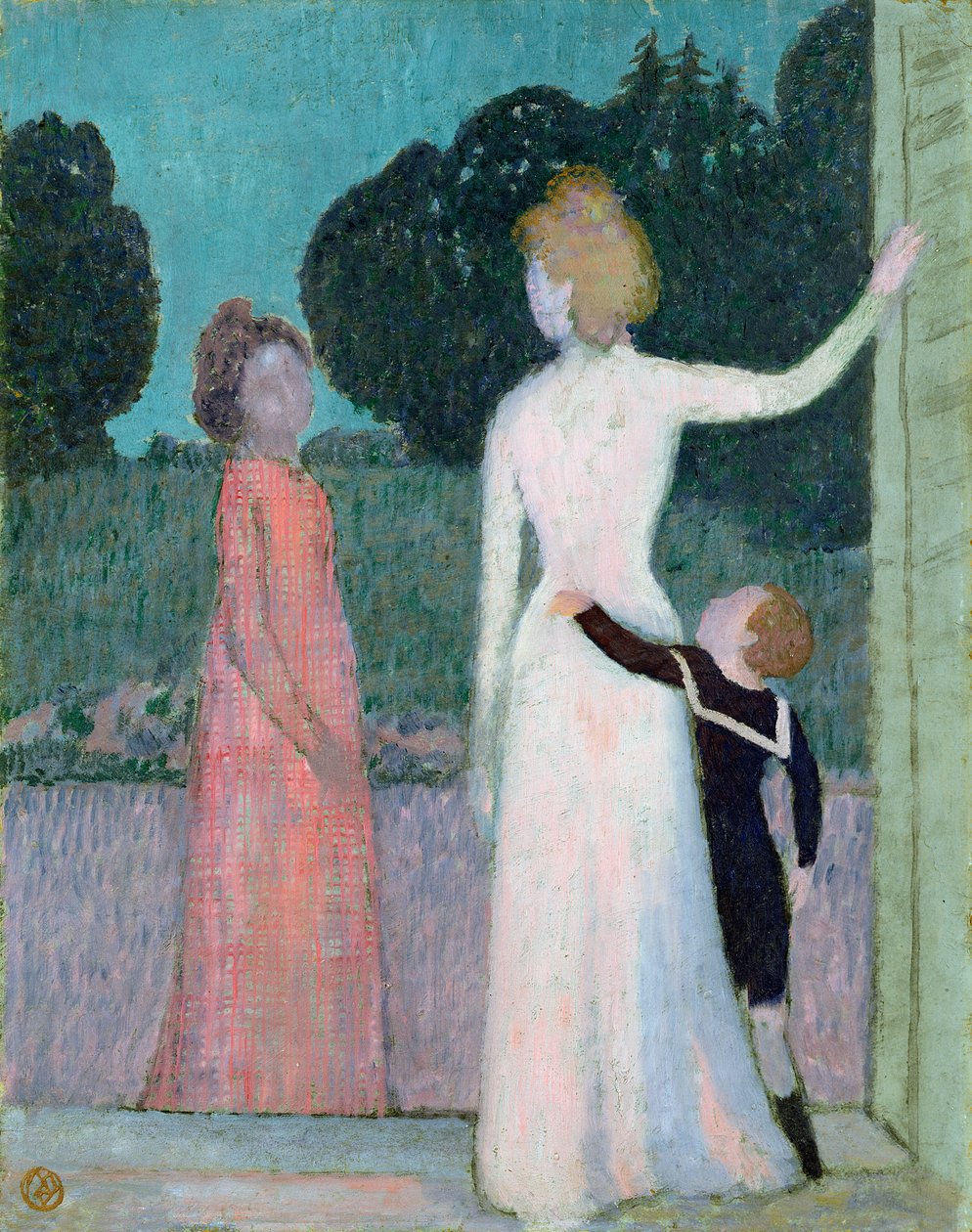 Madam Adrien Mithouard ve Oğlu, Jacques, 1903 (karton üzerine pastel) by Maurice Denis