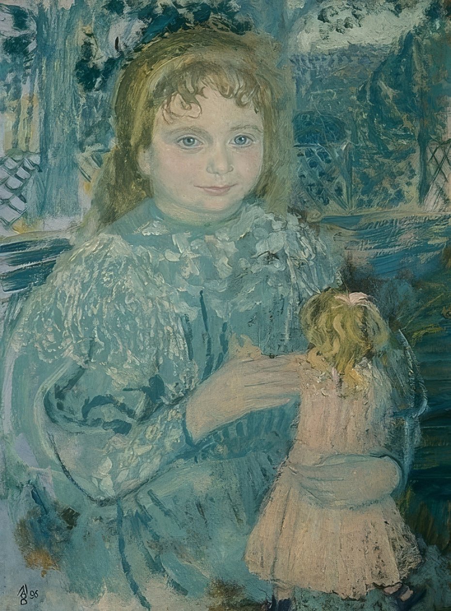 Oyuncak bebekli kız (Thérèse Watillaux
