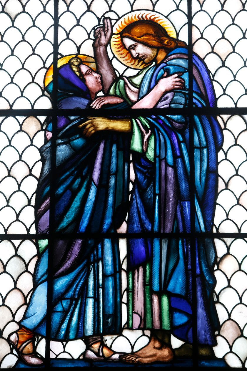 Maurice Denis müzesi, Saint Germain en Laye, Fransa, Saint Louis şapeli (vitray) by Maurice Denis