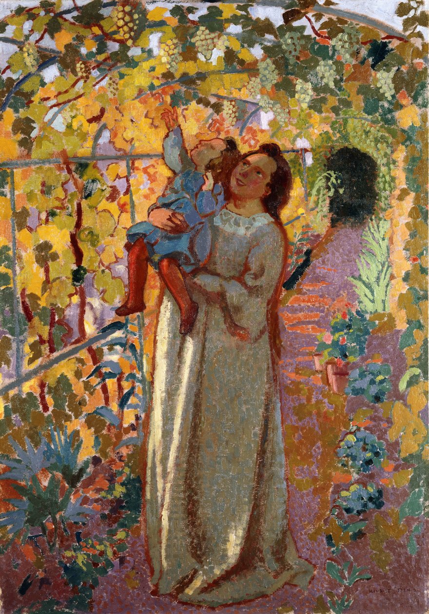Asma Altında Anne ve Çocuk; Asma Altında Anne ve Çocuk, by Maurice Denis