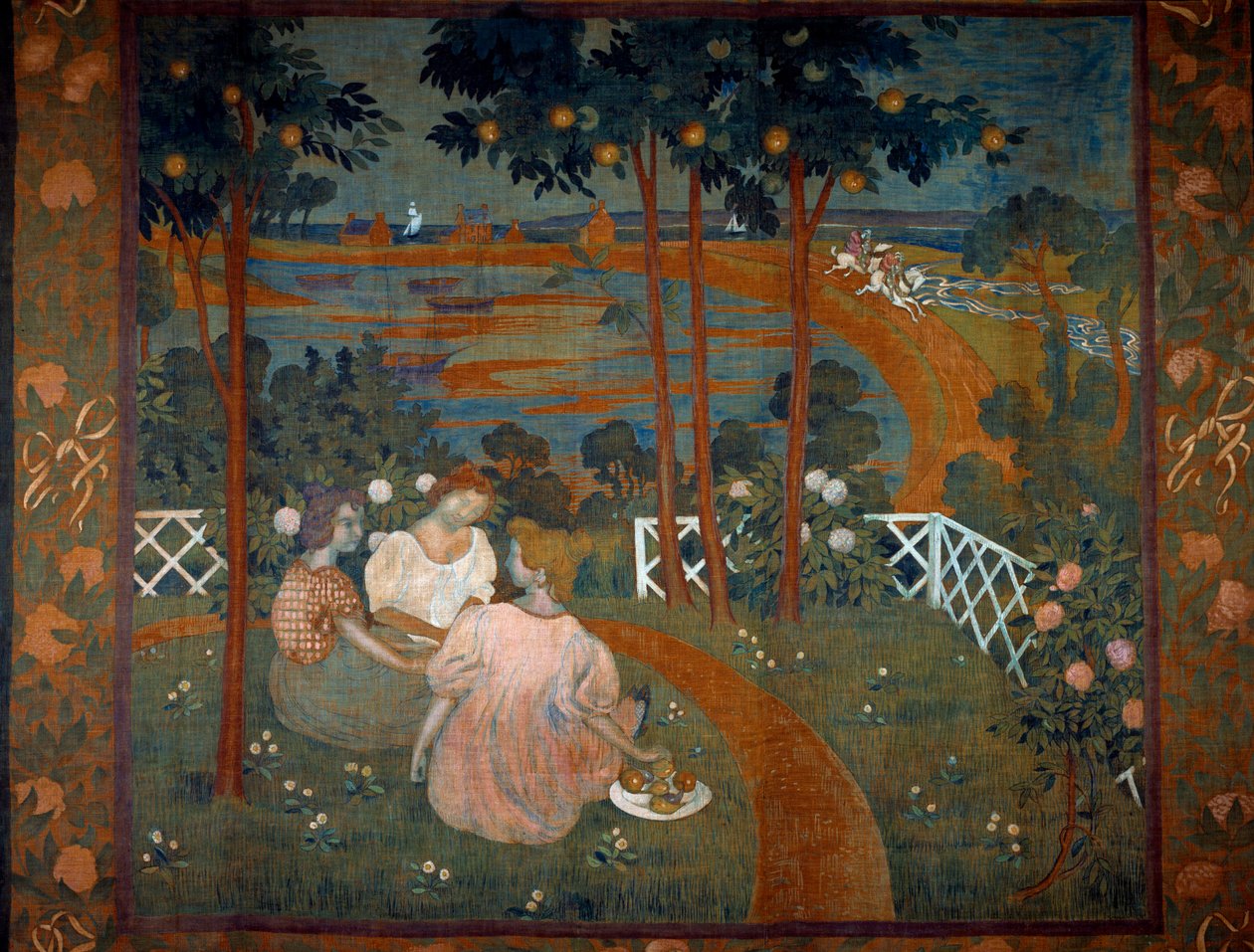 Maurice Denis (1870-1943) tarafından Goblen için Şövalyelik Günü Projesi 1898 by Maurice Denis