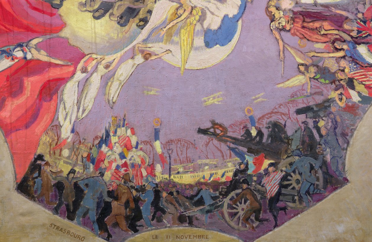 1918 Zaferi, detay (tuval üzerine yağlı boya) by Maurice Denis