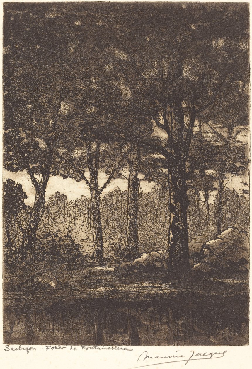 Barbizon: Fontainebleau Ormanı by Maurice Jacque