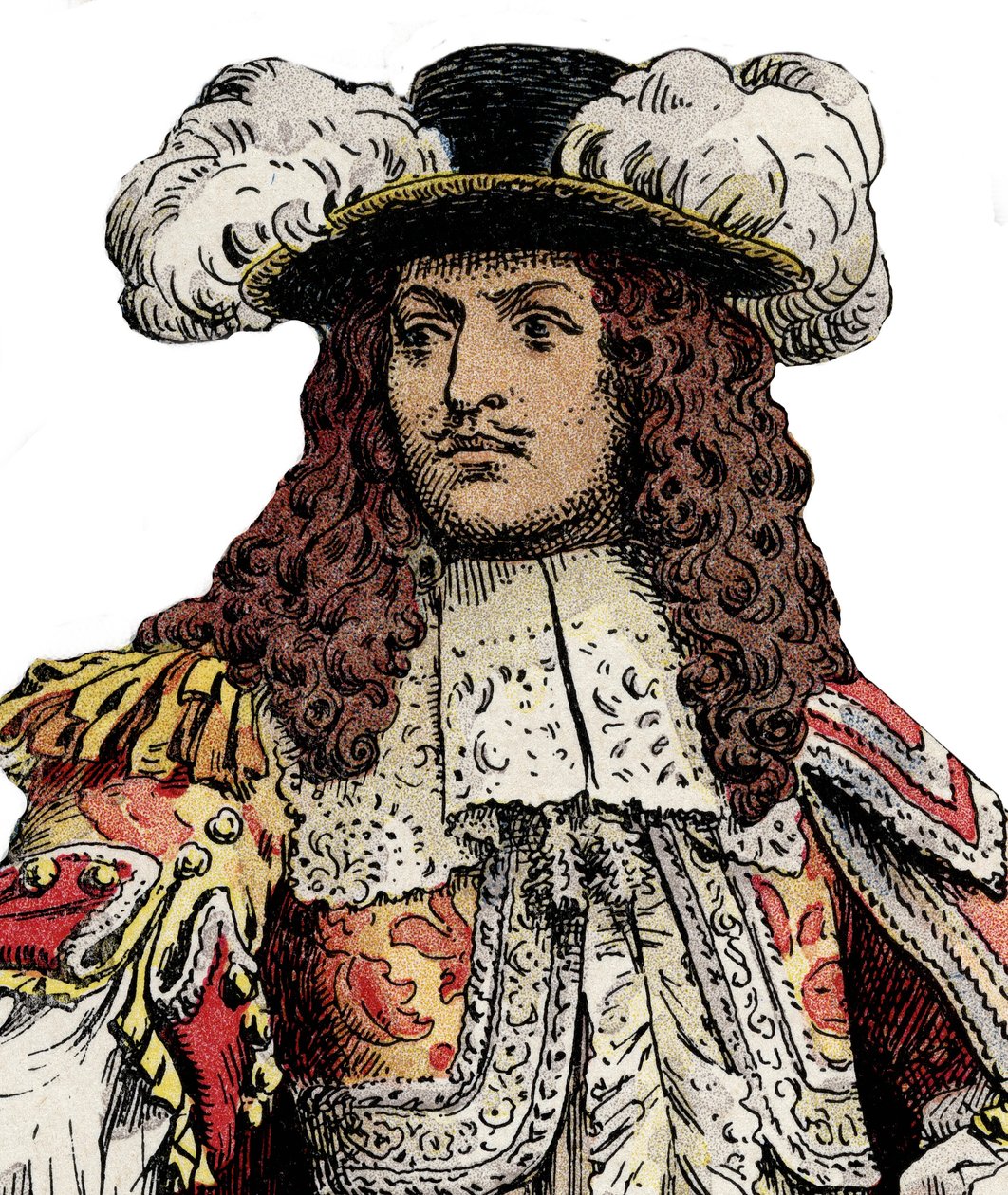 Fransız kralı Louis XIV - Gustave Toutwelve tarafından “” Le Roy Soleil”de (Louis XIV) Kromotipografi, Maurice Leloir tarafından İllüstrasyon (1853-1940) by Maurice Leloir