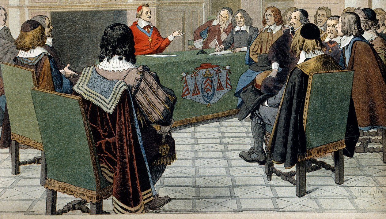 Fransa Tarihi: Kardinal Richelieu (Armand Jean du Plessis by Maurice Leloir