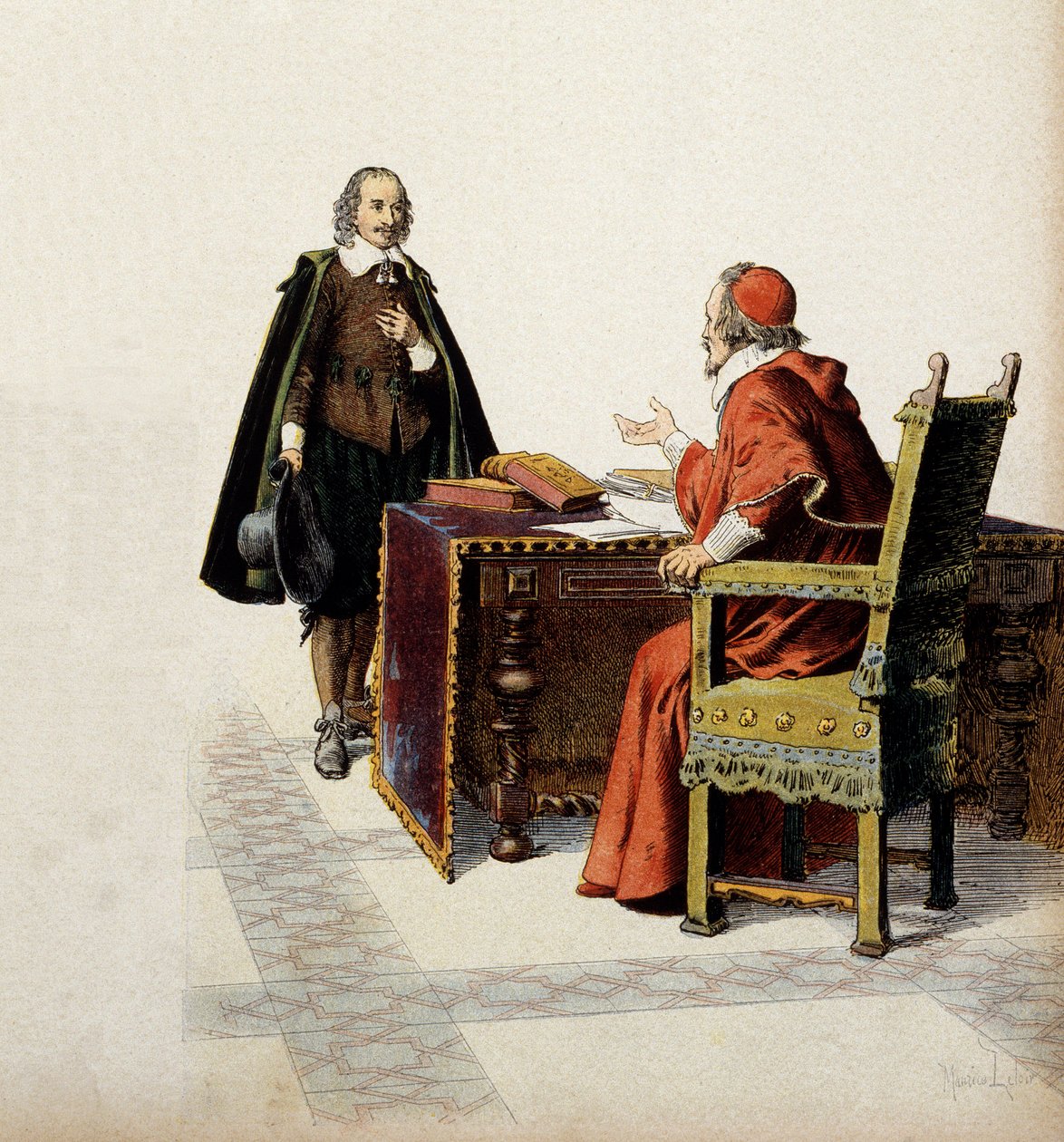 Fransa Tarihi: Kardinal de Richelieu (Armand Jean du Plessis by Maurice Leloir
